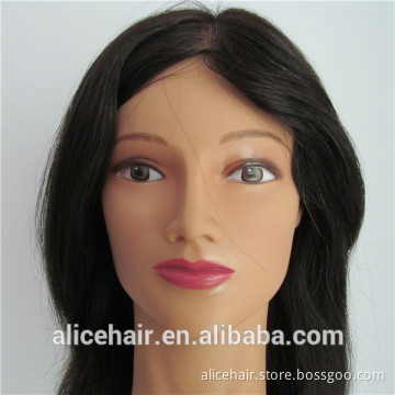 Factory price human hair practice head for hairdressers